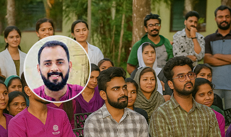 Literary Icon Nizar Ilthumish Inspires at Edhini Ayurveda Hospital